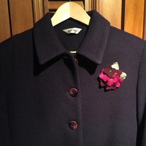 Purple long coat - Size 8-10